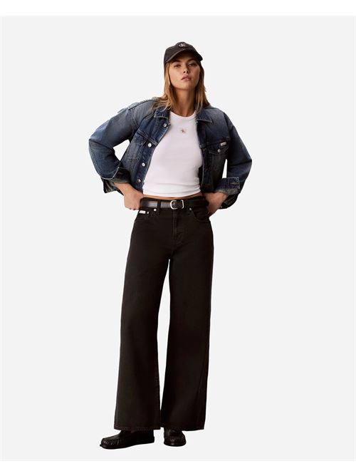 the wide leg worn CALVIN KLEIN JEANS | LV047H706G45T